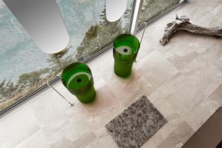 Напольная раковина ABBER Kristall AT2701Emerald-H 45см зелёный